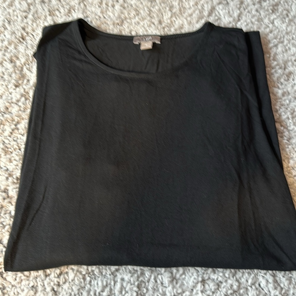 J. Jill Strech Women’s Black Long Sleeve Shirt Size Medium